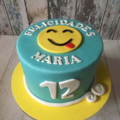 Tarta de emoticonos para cumpleaños