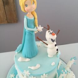 Tarta fondant de Frozen