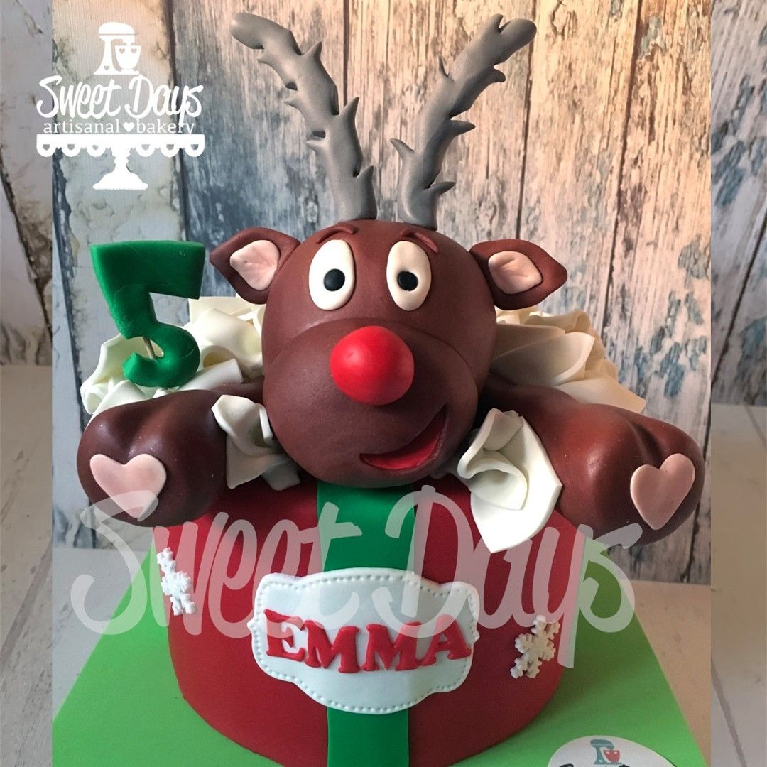 Tarta de cumpleaños de Navidad