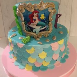 Tarta Sirenita Disney