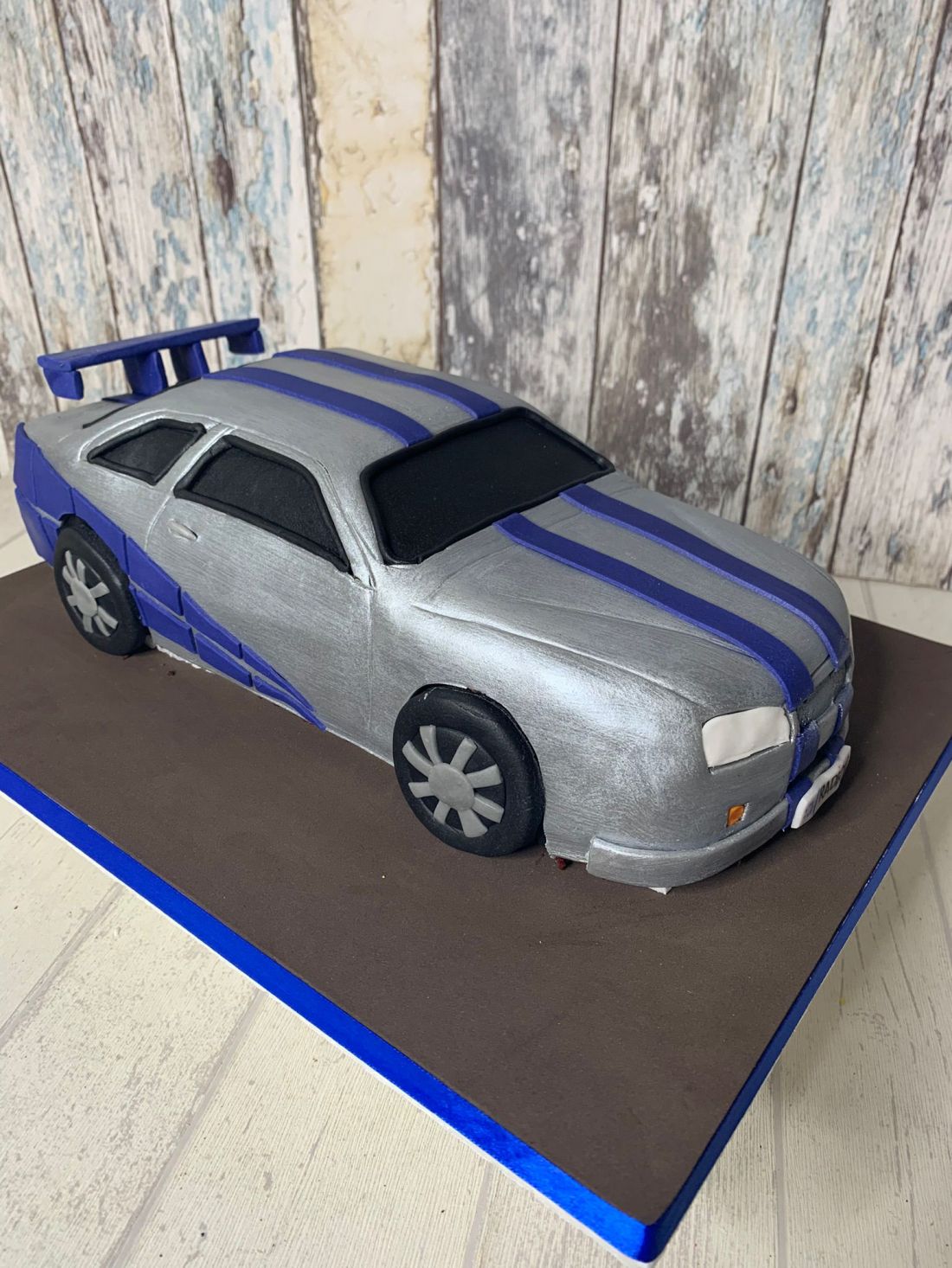 Tarta coche delantera