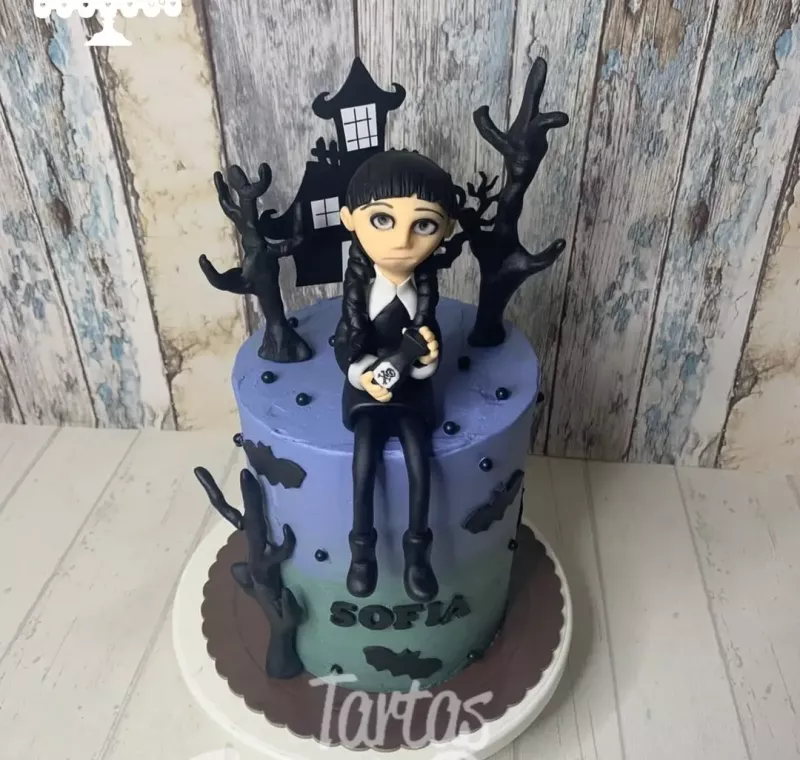 Tarta Miércoles Addams