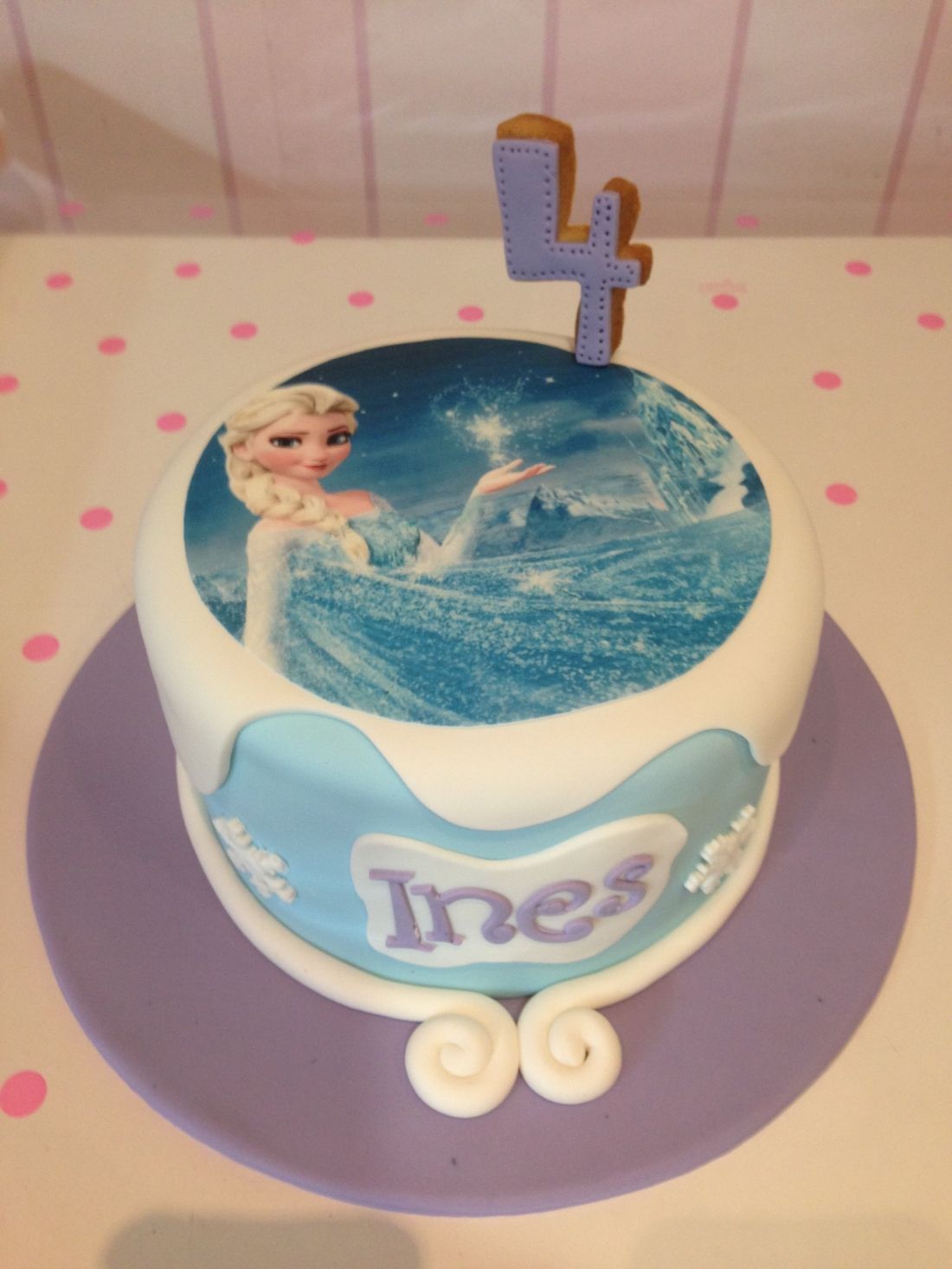 Tarta Elsa Frozen