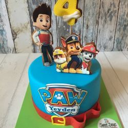 Tarta Patrulla Canina azul