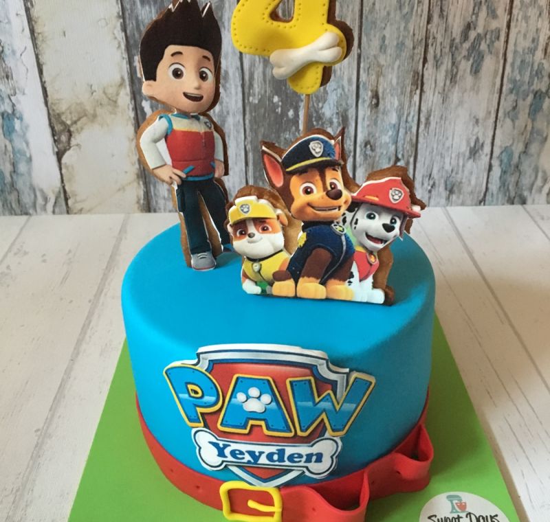 Tarta Patrulla Canina azul