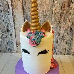 Tarta de unicornio y doble altura