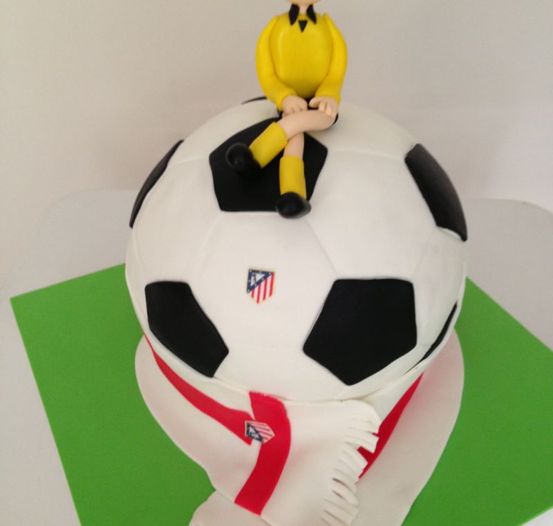 Tarta de balón de fútbol