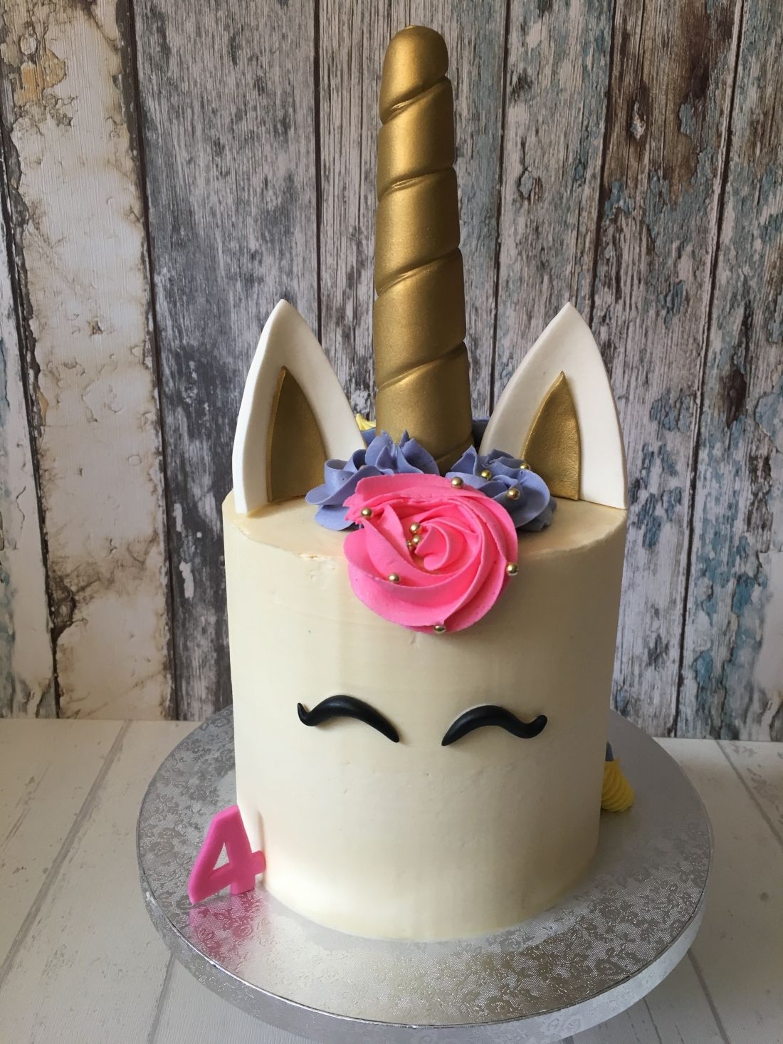 Tarta de unicornio de crema