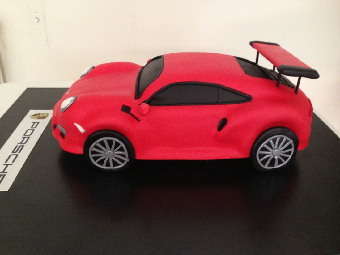 Tarta POrsche Rojo