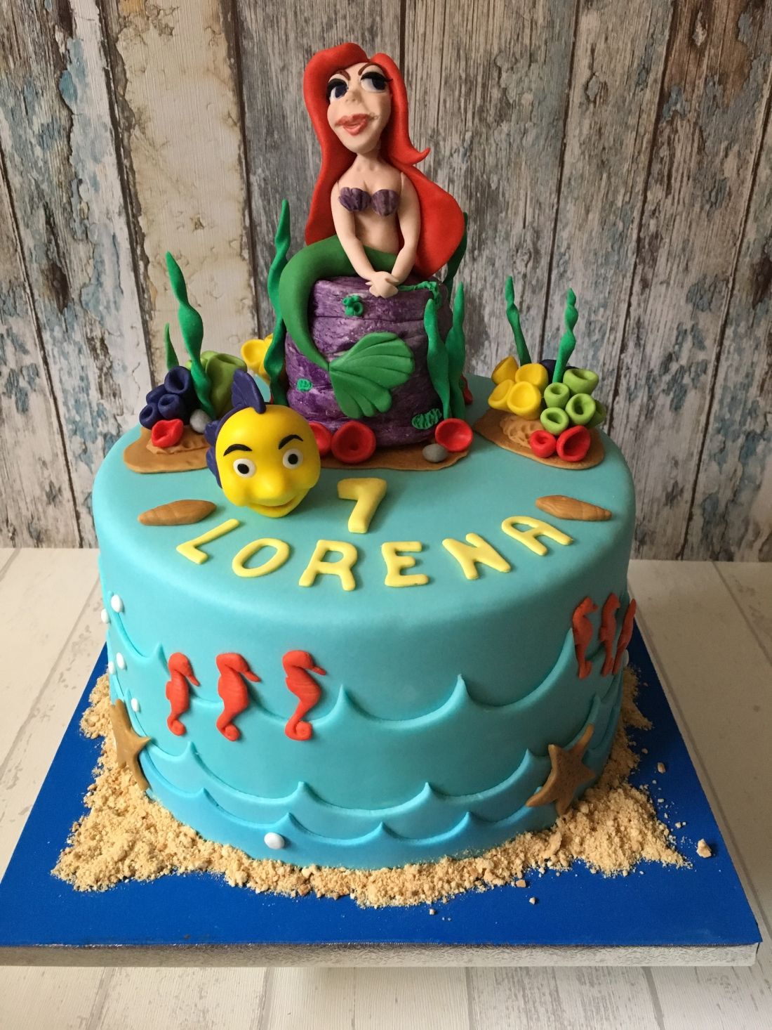 Tarta Sirenita Disney