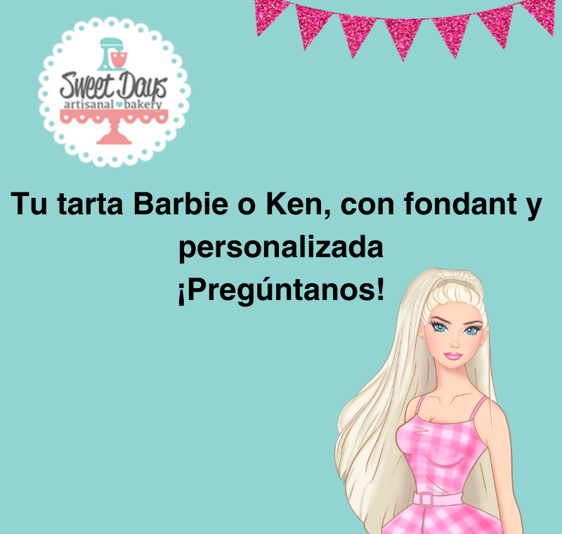 Tarta de Barbie personalizada Madrid