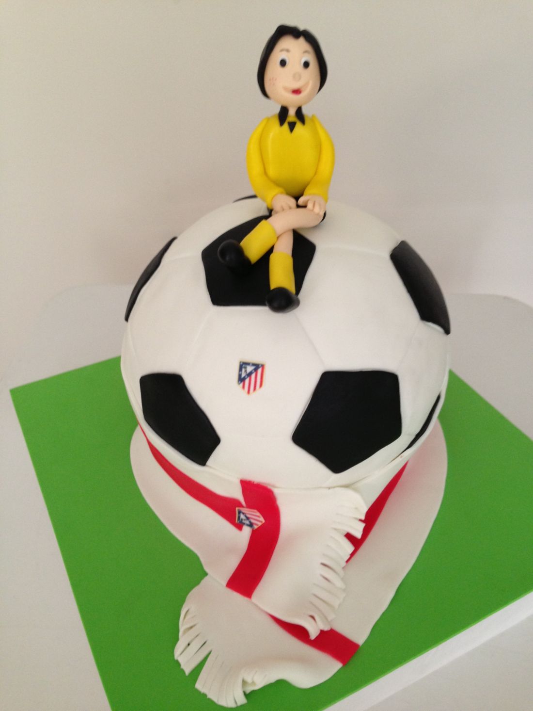 Tarta de balón de fútbol