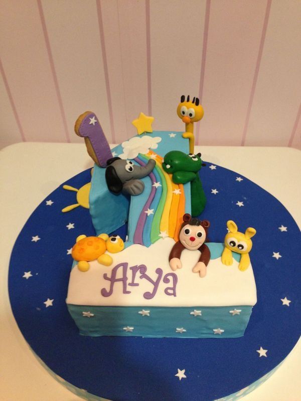 Tarta Pocoyo 1 año - Tartas personalizadas en Madrid