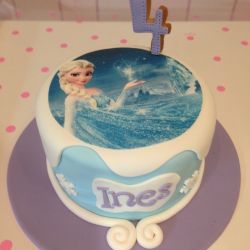 Tarta Elsa Frozen