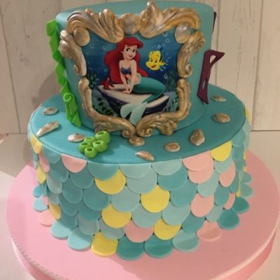 Tarta Sirenita Disney