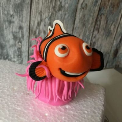 Tarta Nemo fondant para cumpleaños