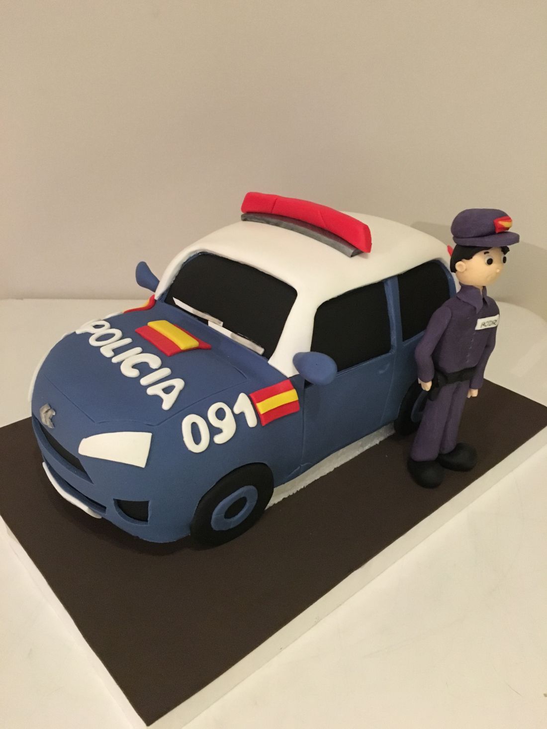 Tarta Coche Policia