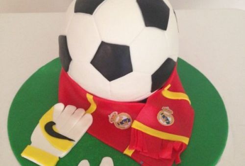 Tarta de fútbol en 3D personalizada