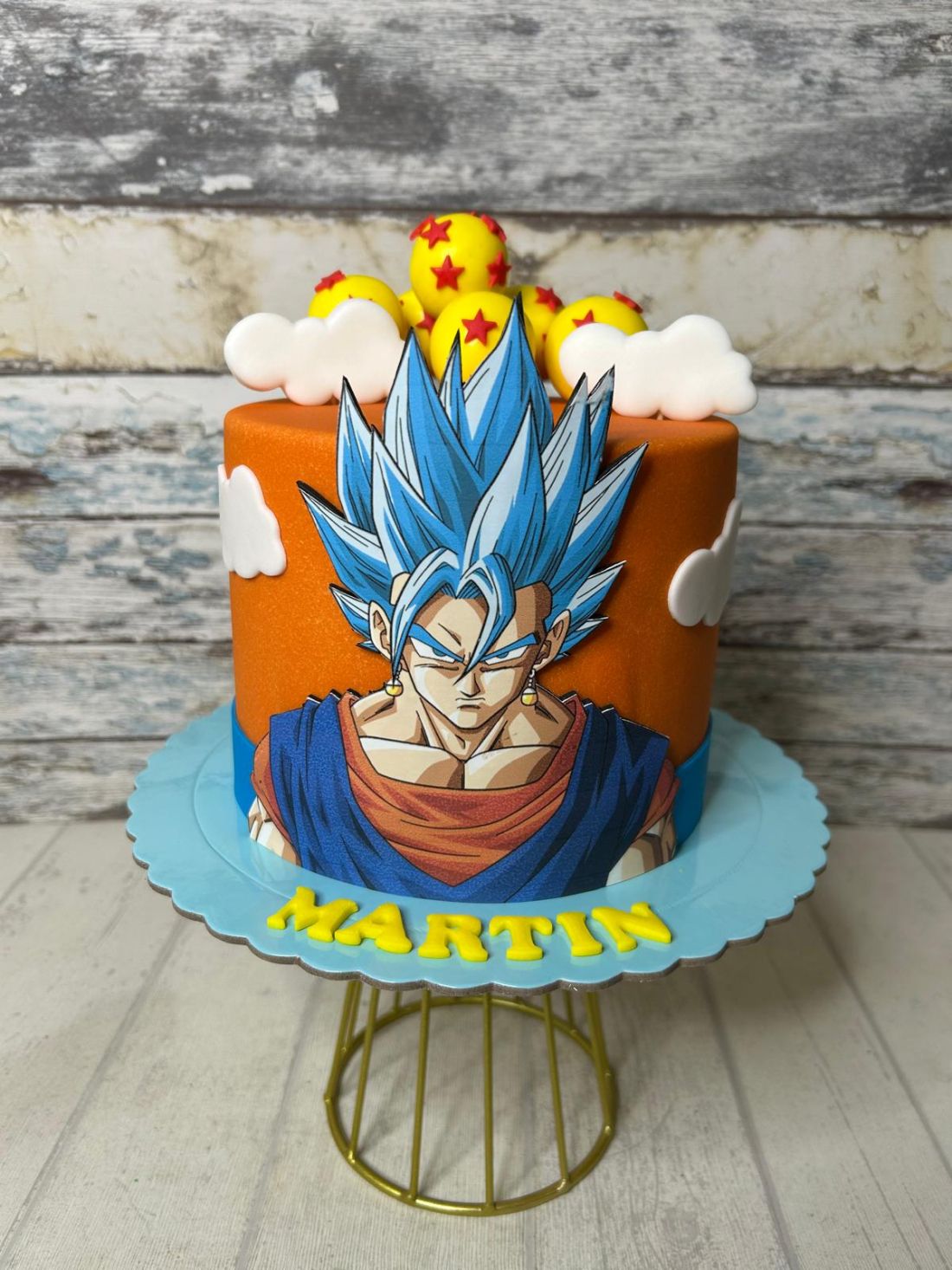 Tarta fondant Vegetto Blue