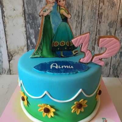 Tarta Frozen primavera