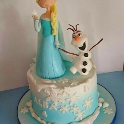 Tarta Elsa Frozen