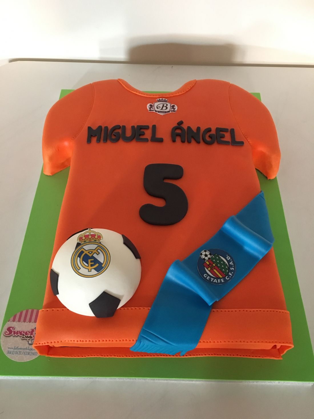 Tarta camiseta de fútbol