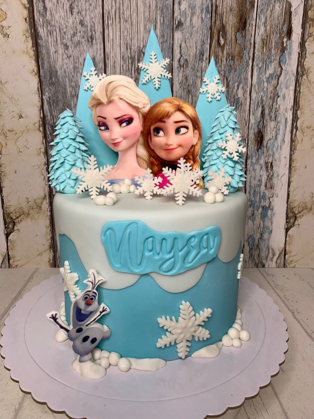 Tarta frozen Elsa