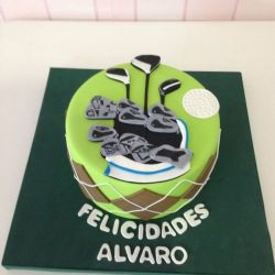 Tarta cumpleaños fondant Madrid