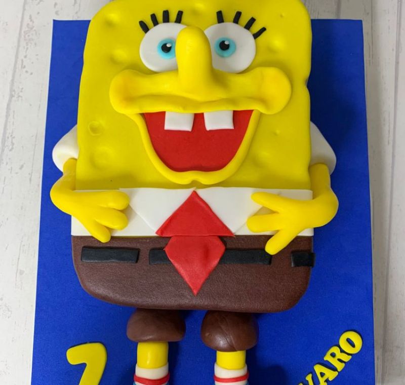 Tarta fondant Bob Esponja Madrid