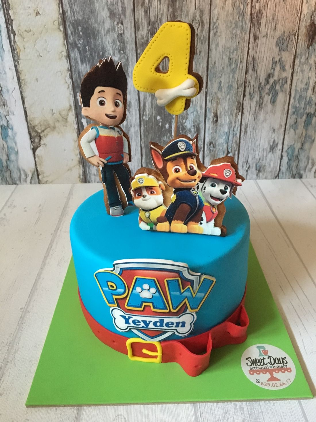 Tarta Patrulla Canina azul