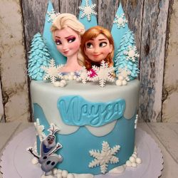 Tarta frozen Elsa