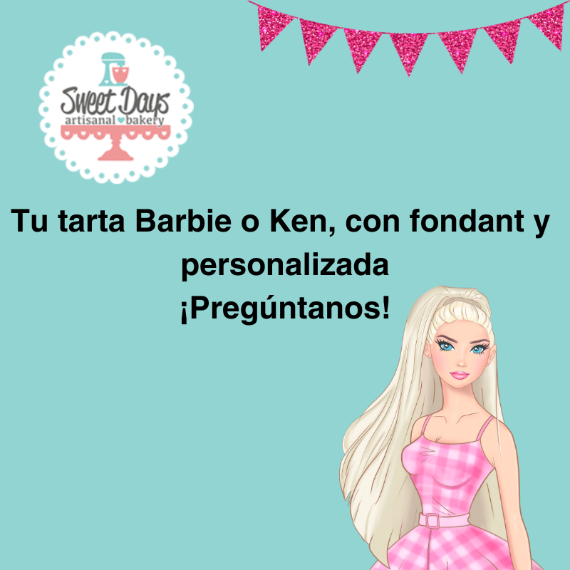 Tarta de Barbie personalizada Madrid