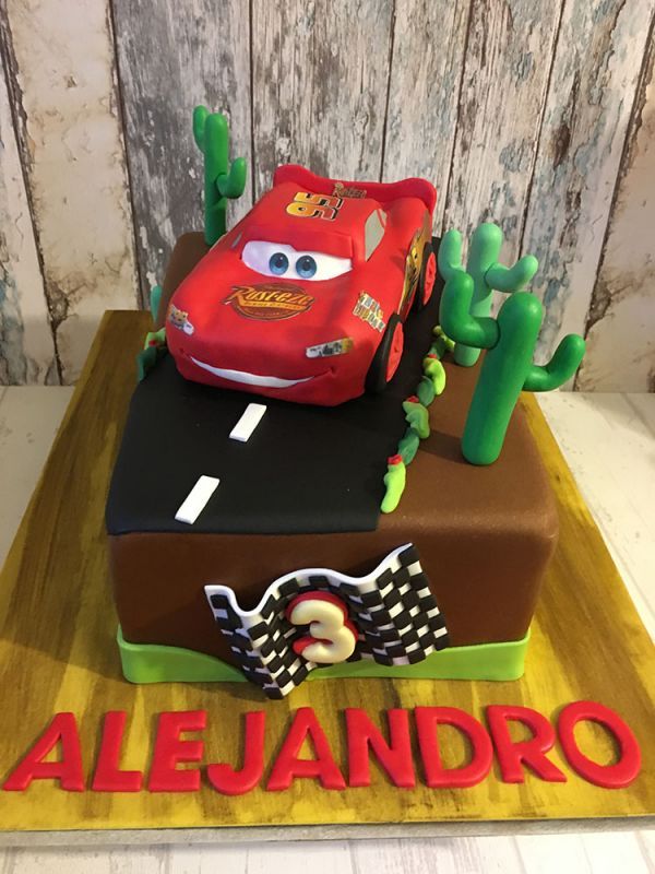 Tarta de Rayo McQueen en Madrid