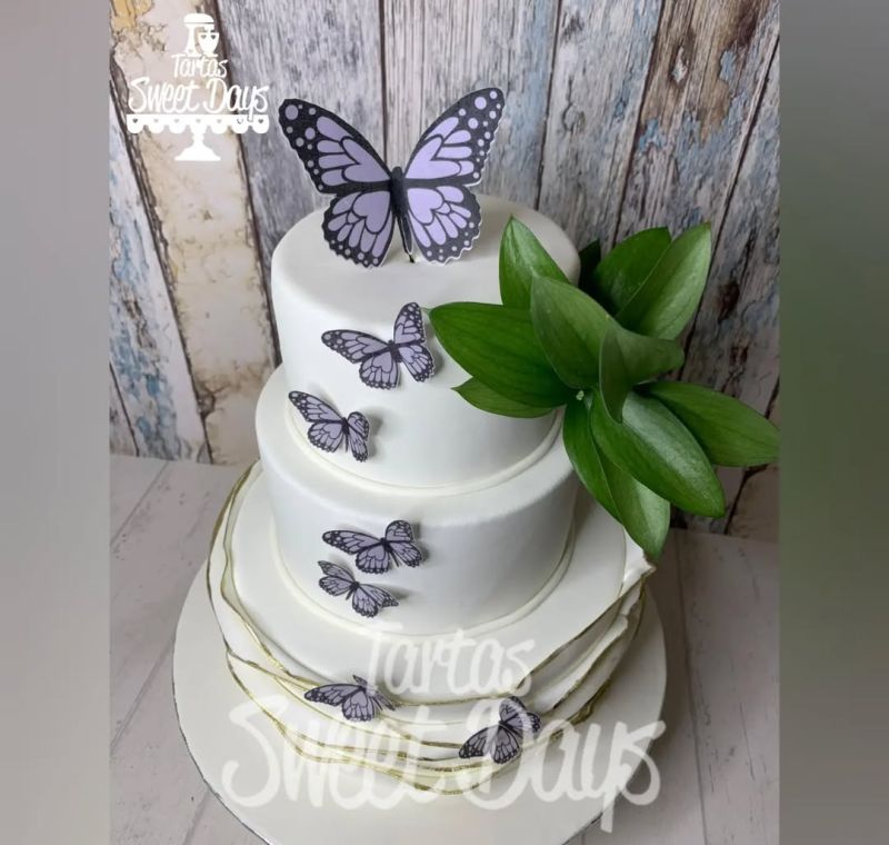 Tarta de mariposas en Madrid