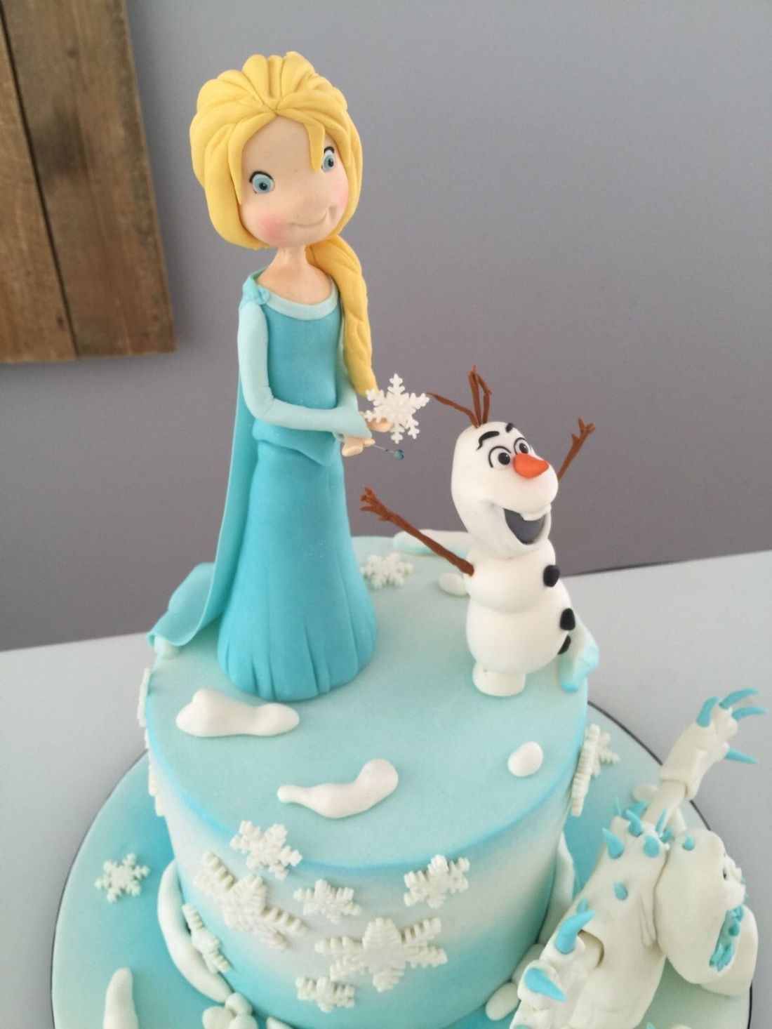 Tarta fondant de Frozen